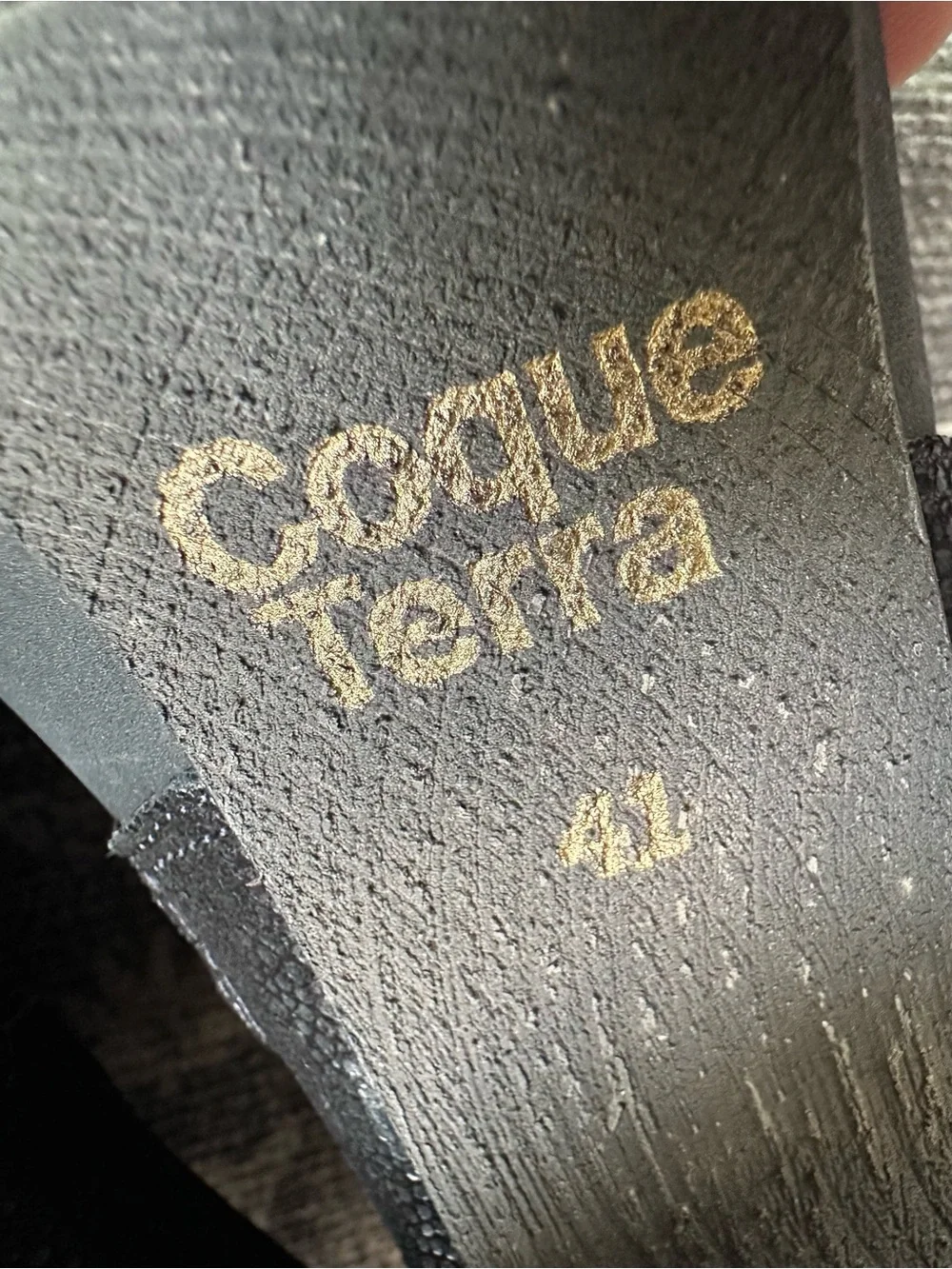 Coque Terra Black Leather Suede Dot Detail Ankle Boots Sz 41
